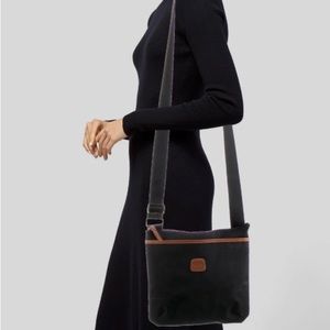 Bric’s Leather Trimmed Nylon Crossbody Bag